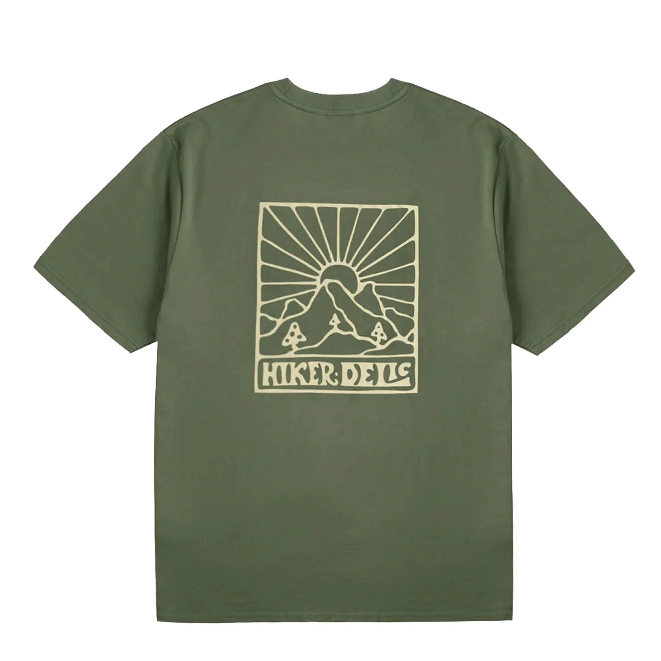 Hikerdelic Quad Logo T-Shirt Sage - Image 2