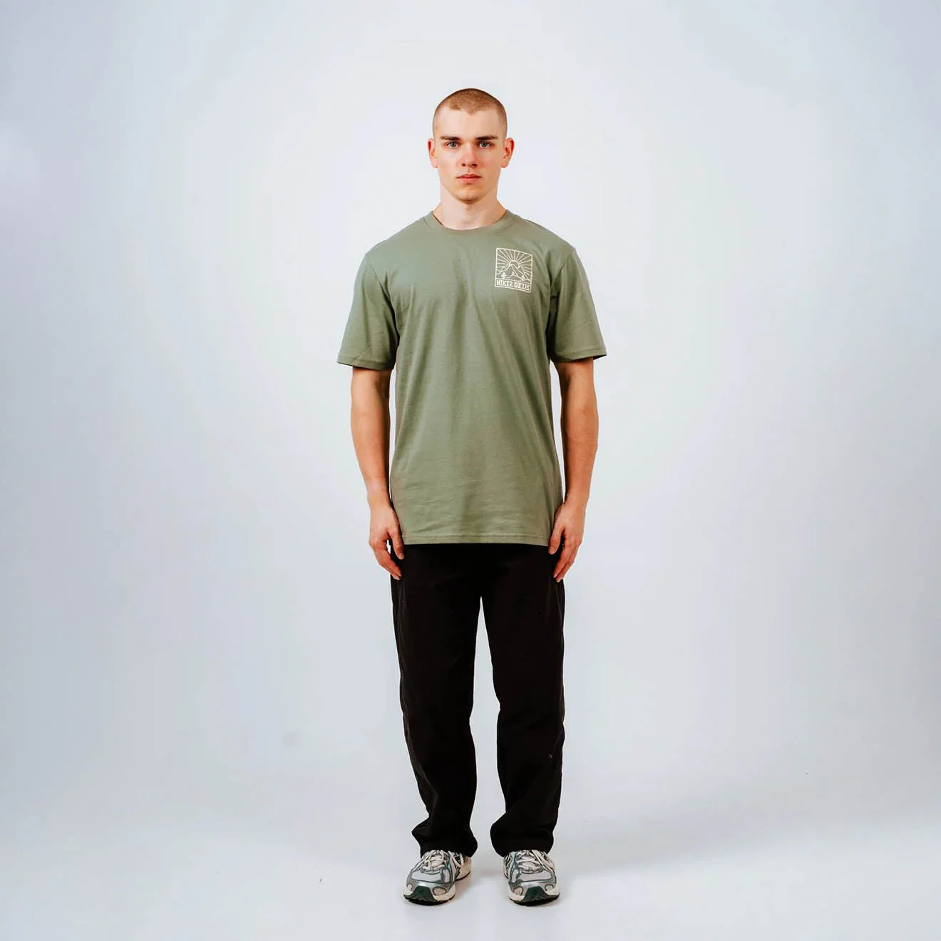 Hikerdelic Quad Logo T-Shirt Sage - Image 3