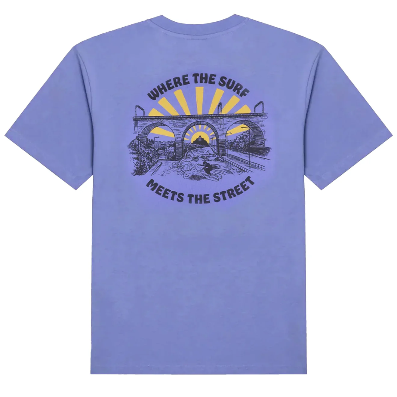 Hikerdelic Surf Meets Street SS T-Shirt Digital Violet - Image 2