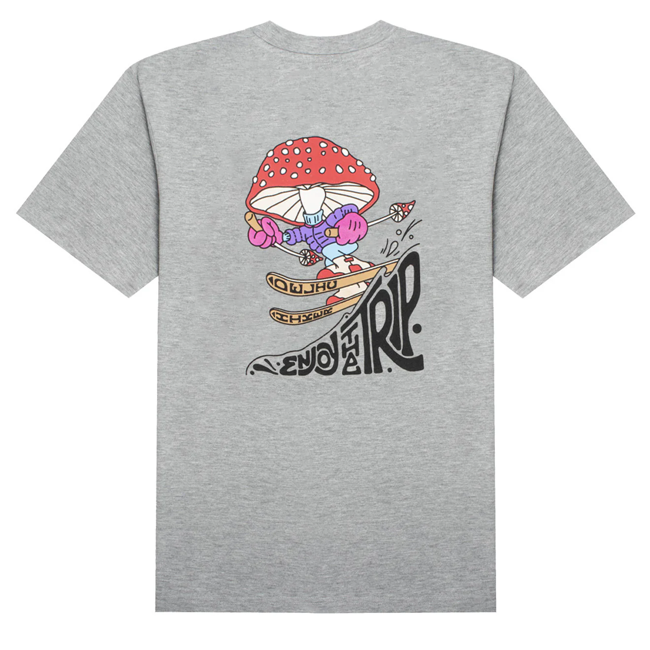 Hikerdelic Trip SS T-Shirt Grey Marl - Image 2