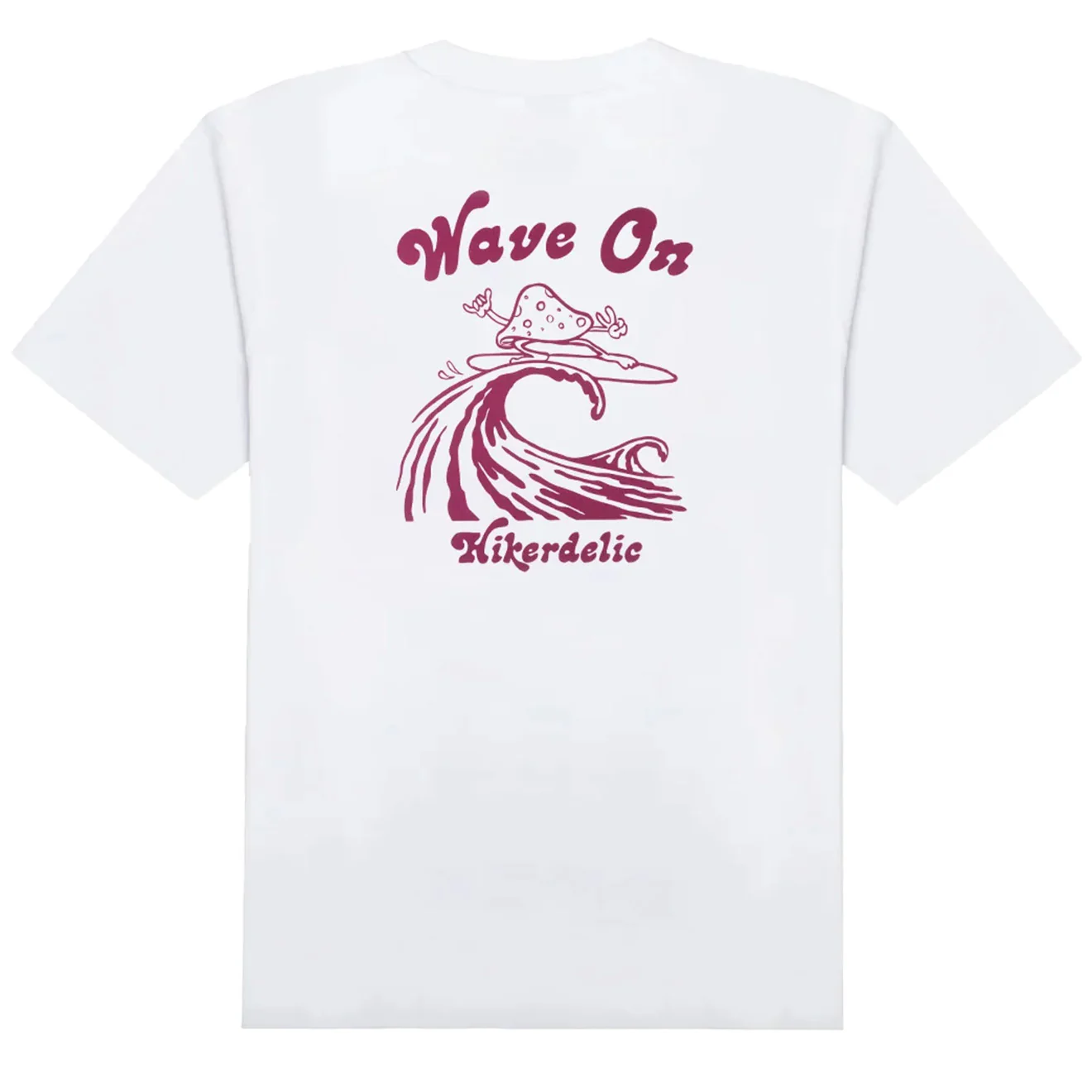 Hikerdelic Wave On SS T-shirt White - Image 2