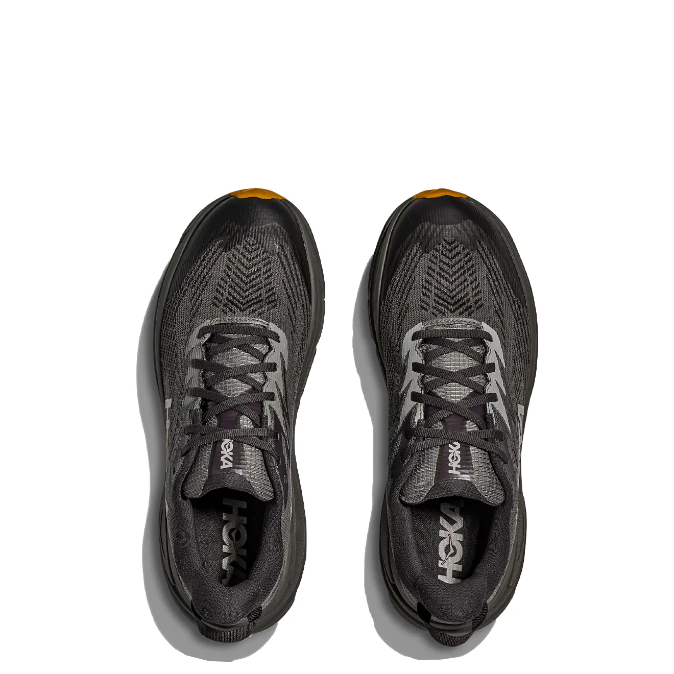 Hoka Challenger 8 GoreTex Trainer Asphalt Grey / Varsity Yellow - Image 4