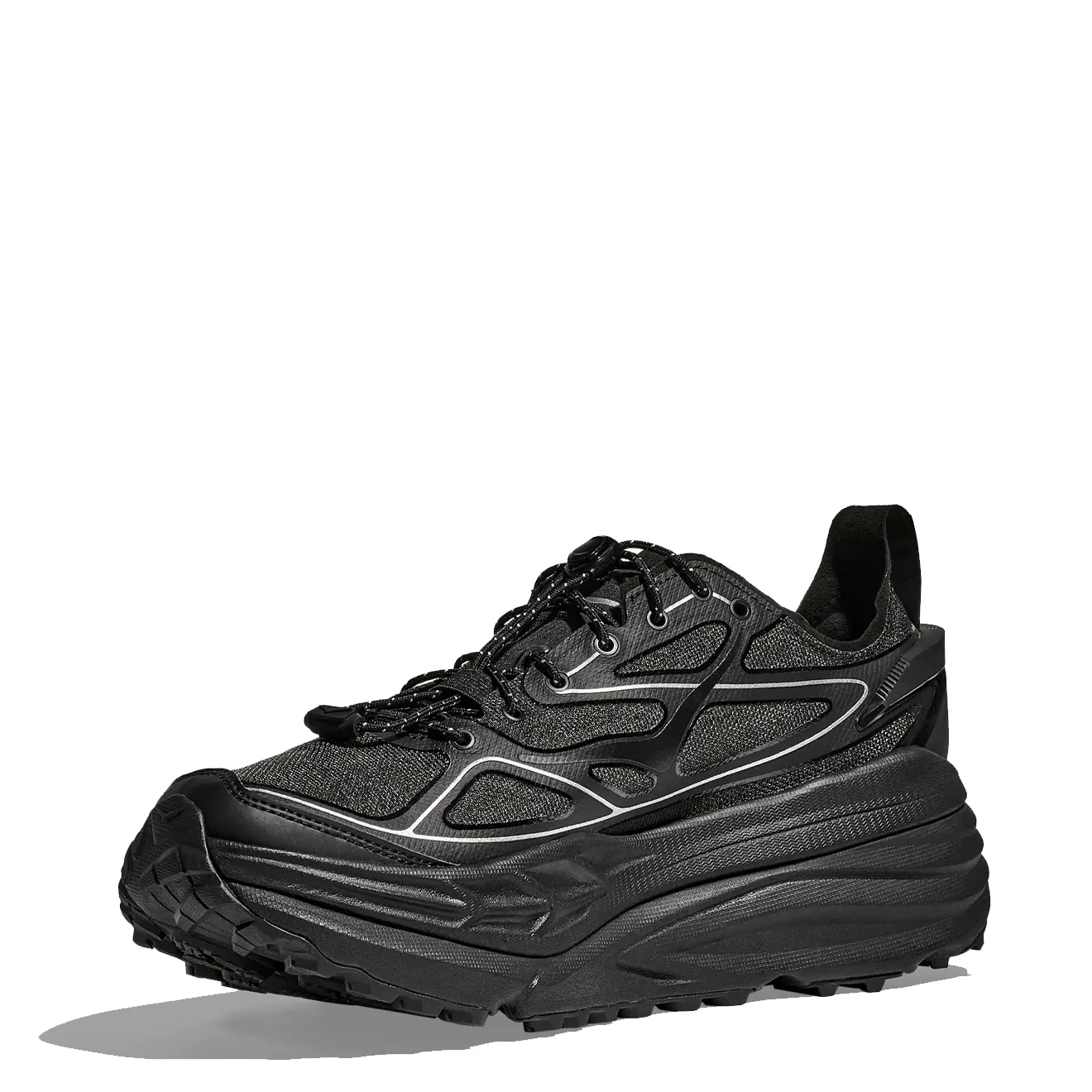 Hoka Stinson One7 Trainer Black / Silver - Image 2