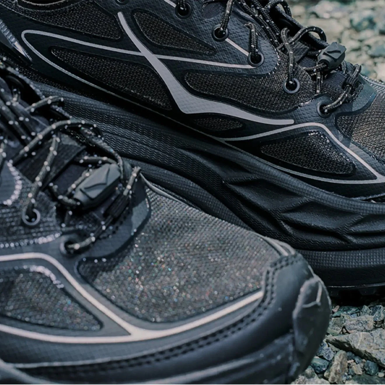 Hoka Stinson One7 Trainer Black / Silver - Image 8