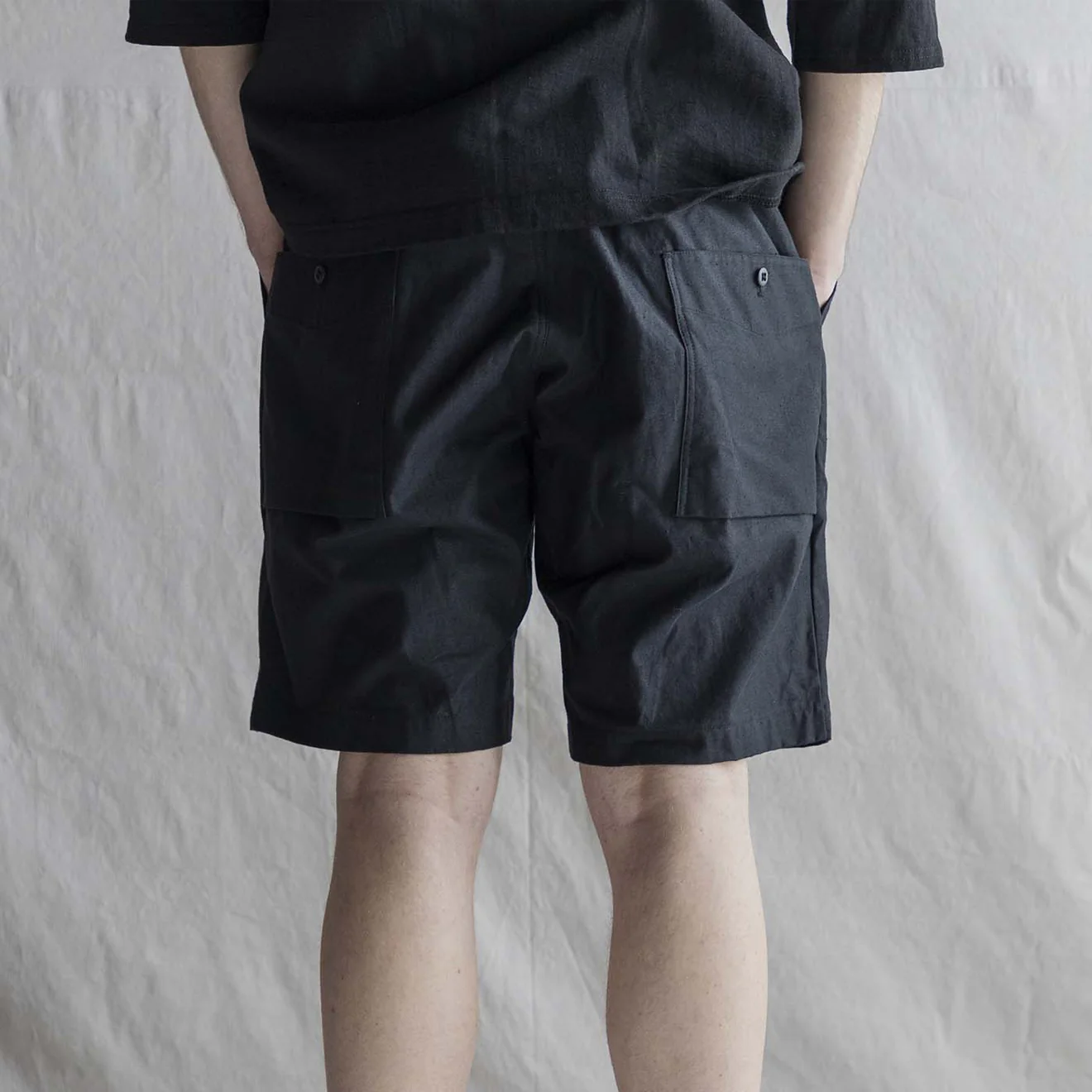 Jackman Back Nep Umps Shorts Kinari / Ecru - Image 4