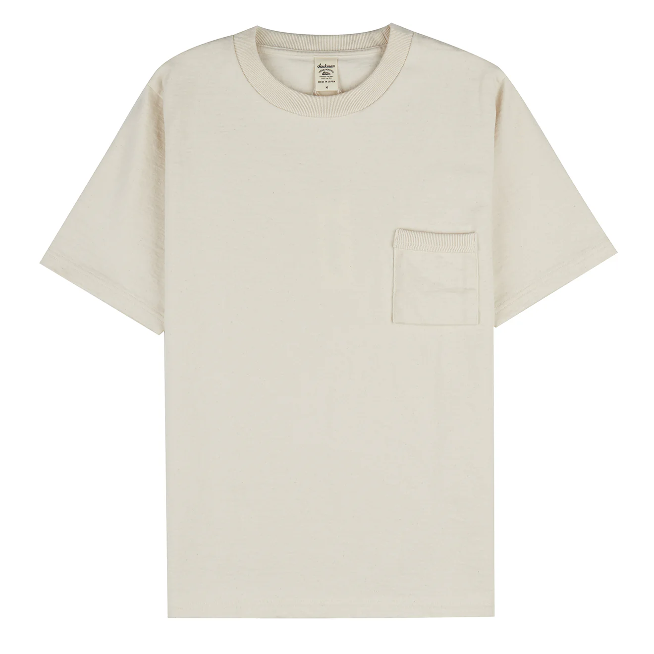 Jackman Dotsume Pocket Tee Ecru