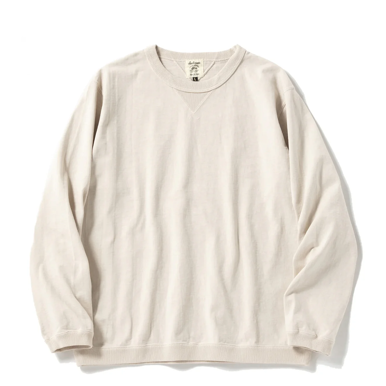 Jackman Dotsume Rib L/S T-Shirt Birch
