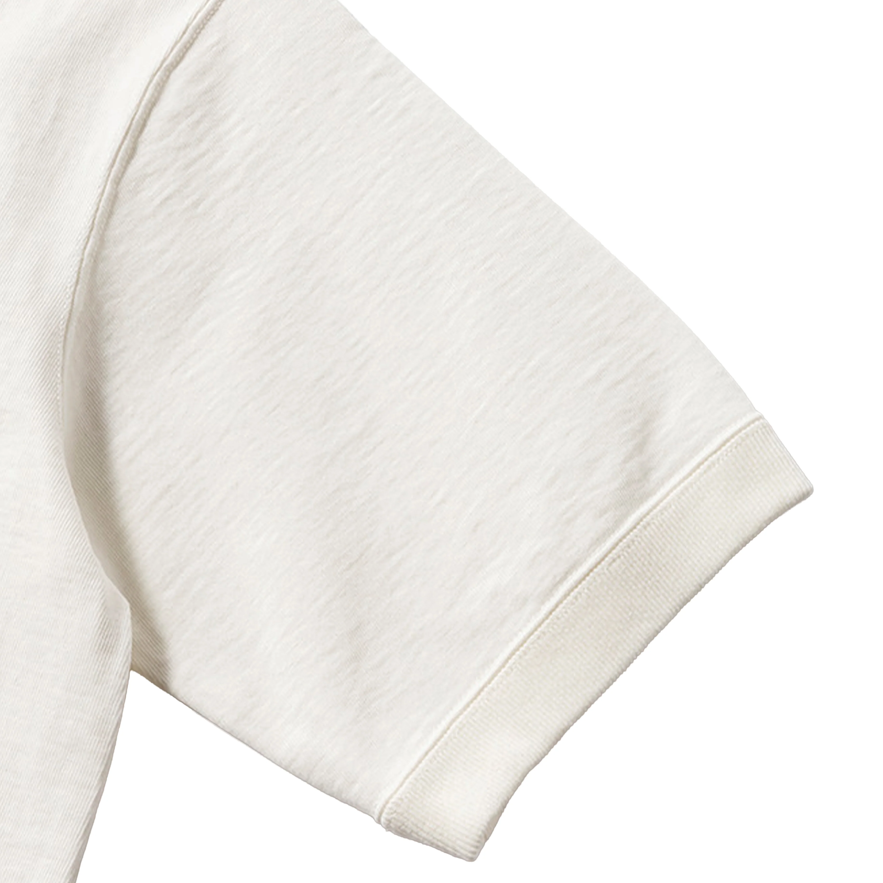 Jackman Dotsume Rib S/S Polo Shirt Off White - Image 4
