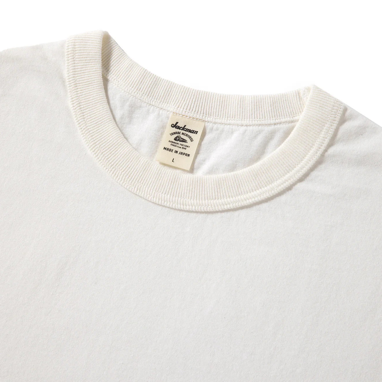 Jackman Lead-Off LS T-shirt White - Image 2