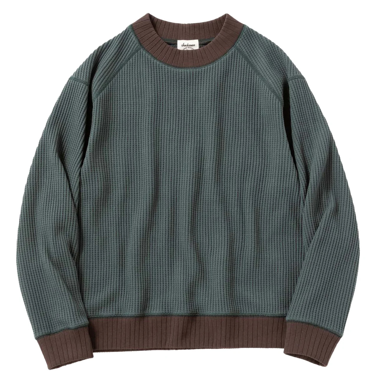 Jackman Waffle Mid-neck Ivy / Wood
