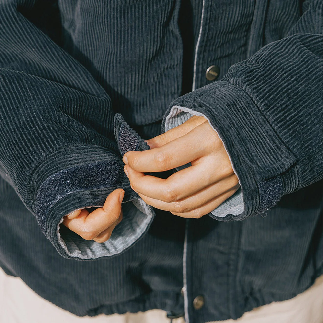 Kappy Corduroy Mountain Jacket Navy - Image 3