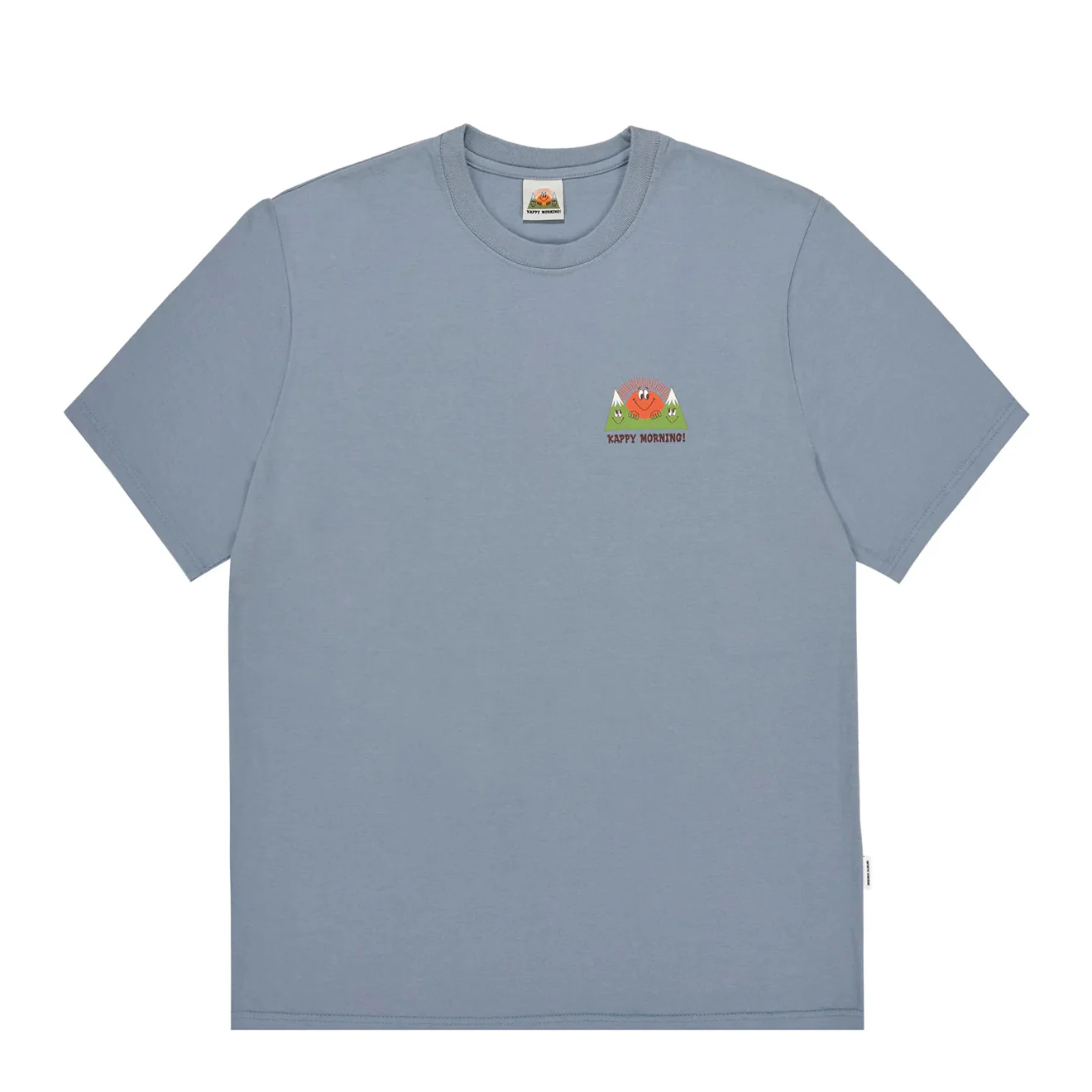 Kappy Kappy Morning Half T-Shirt Toru Fukuda Edition Dusty Blue