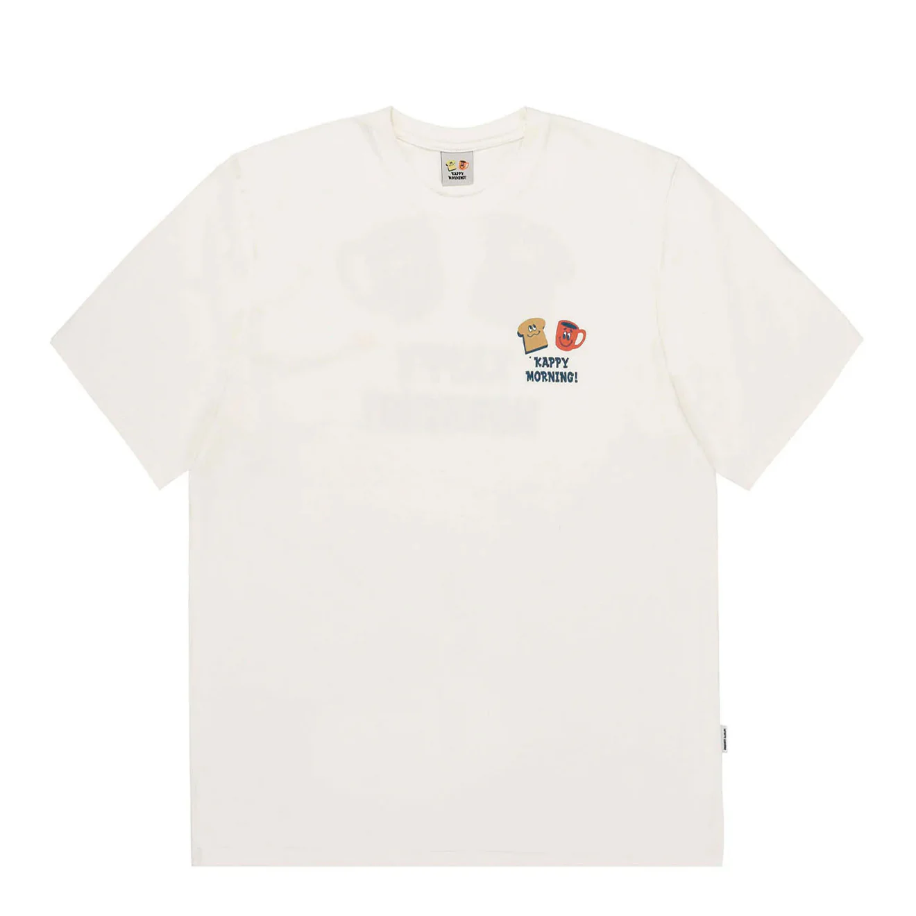 Kappy Kappy Morning Half T-Shirt Toru Fukuda Edition White