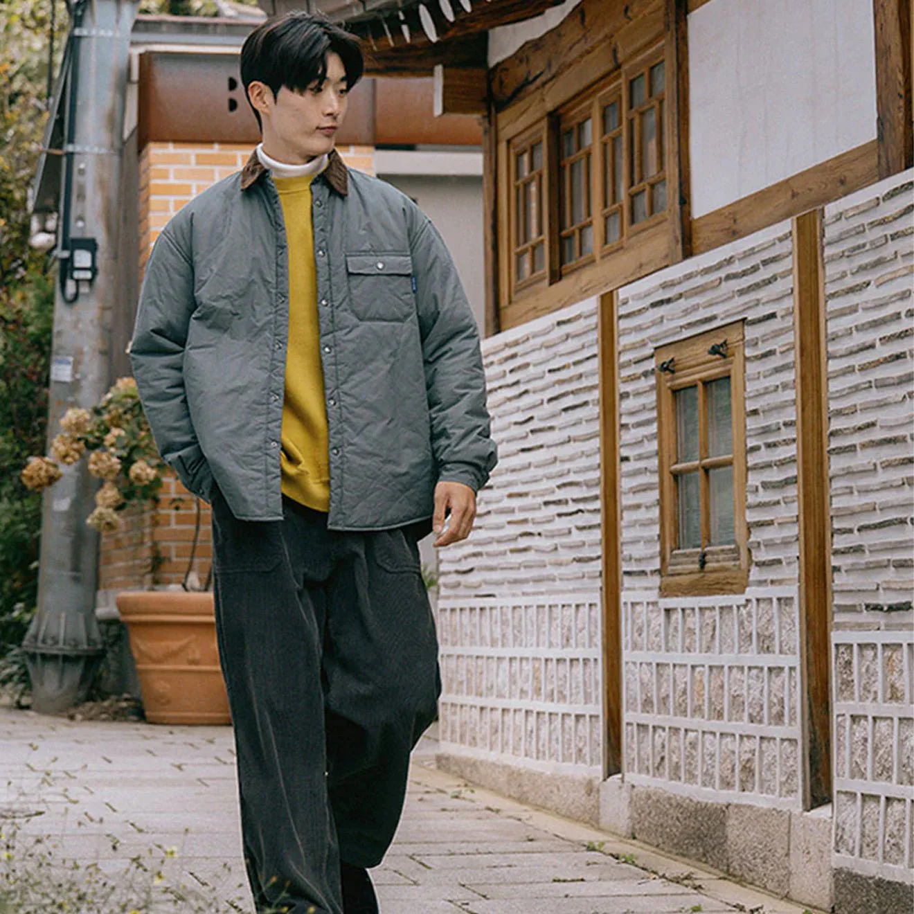 Kappy Padding Shirt Jacket Deep Lake - Image 2