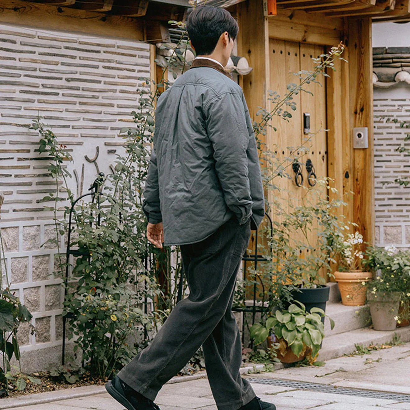 Kappy Padding Shirt Jacket Deep Lake - Image 3
