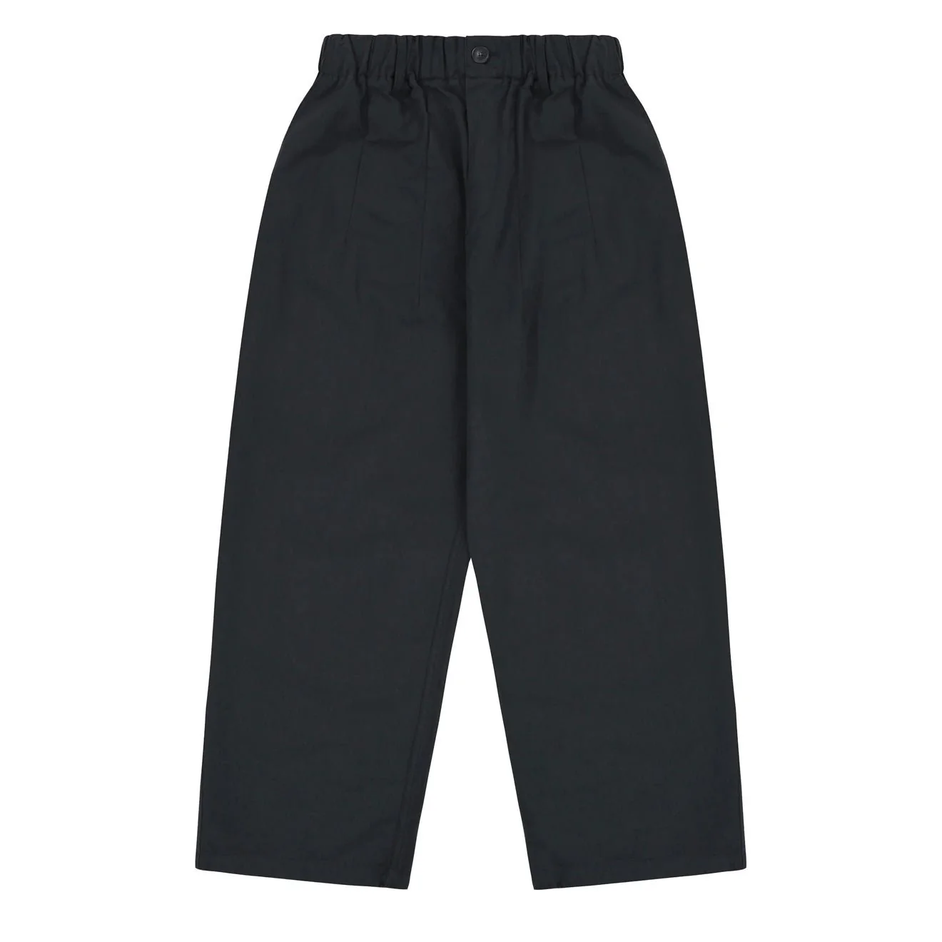 Kappy Pintuck Wide Chino Pants Navy - Image 2