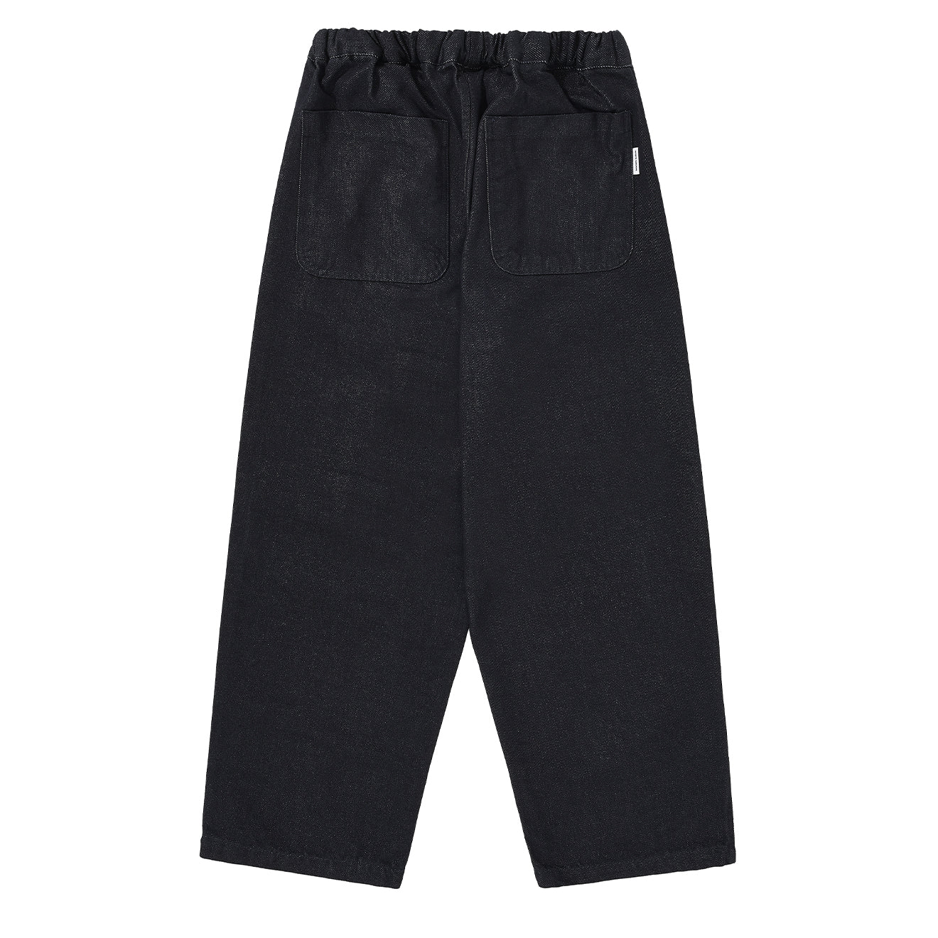 Kappy Two Tuck Wide Denim Pants Deep Indigo - Image 2