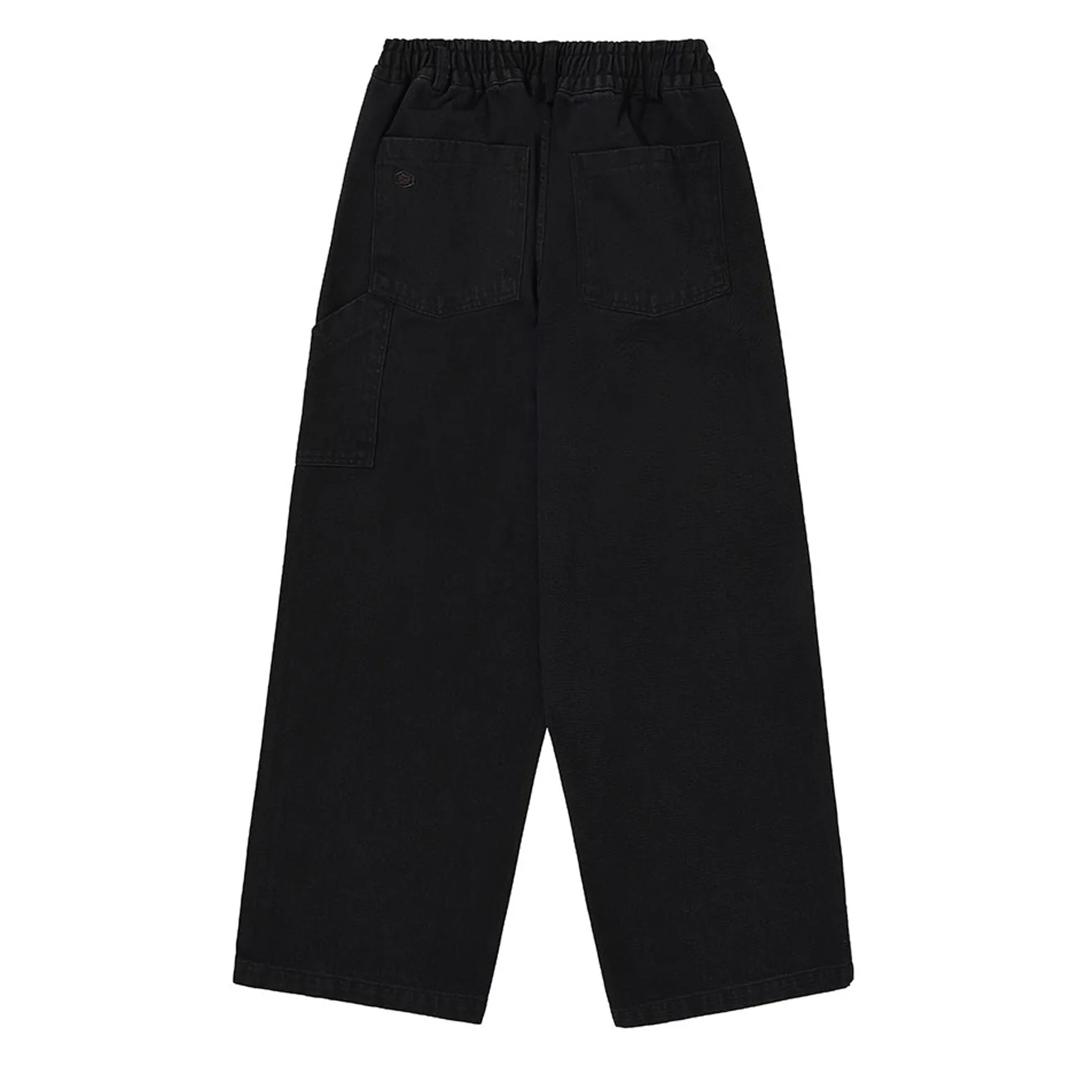 Kappy Two Tuck Wide Kation Pants Black - Image 2