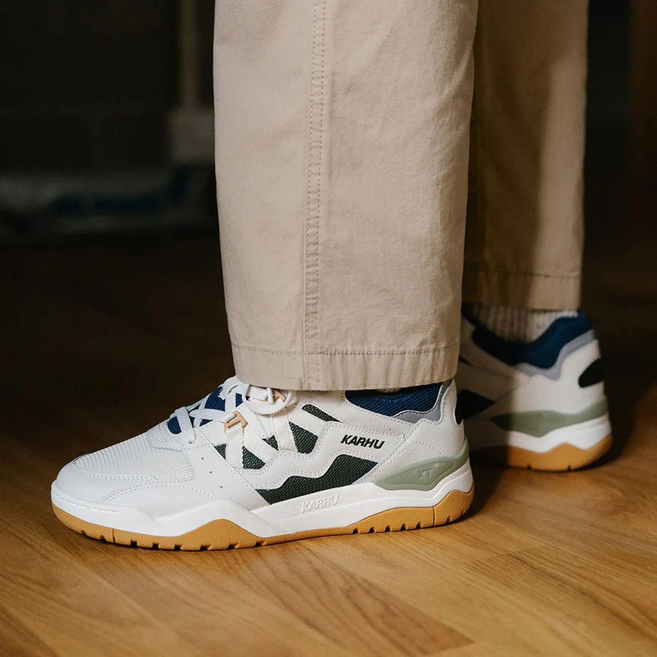 Karhu Fusion XT Trainer Blanc De Blanc / Blue Opal - Image 7