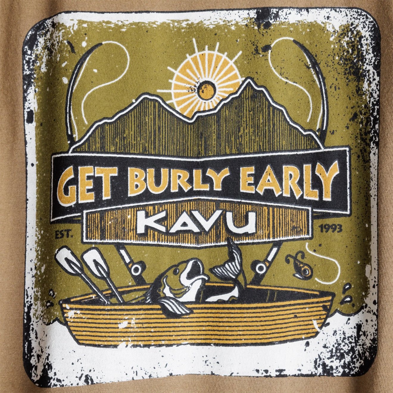 Kavu Pass The Time S/S Tee Olive - Image 3