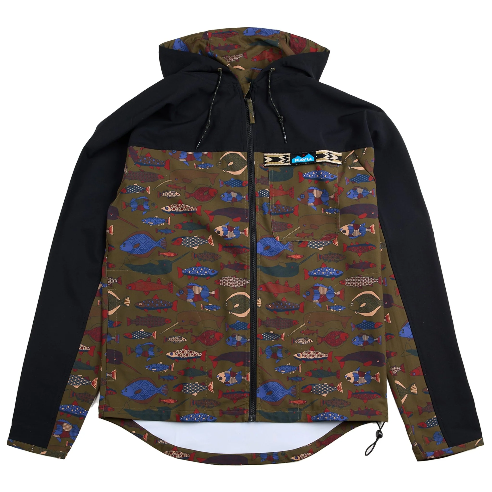 Kavu River Throwshirt Jacket Fish Tessellate