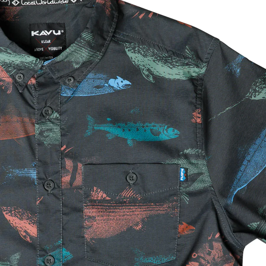 Kavu River Wrangler S/S Shirt Fish Stamp - Image 2
