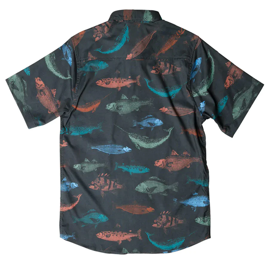 Kavu River Wrangler S/S Shirt Fish Stamp - Image 3