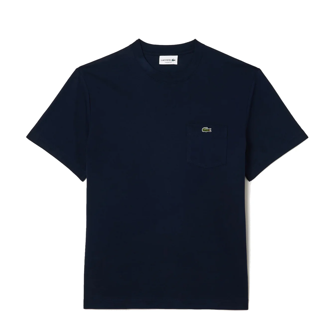 Lacoste Cotton T-Shirt with Breast Pocket Midnight Blue