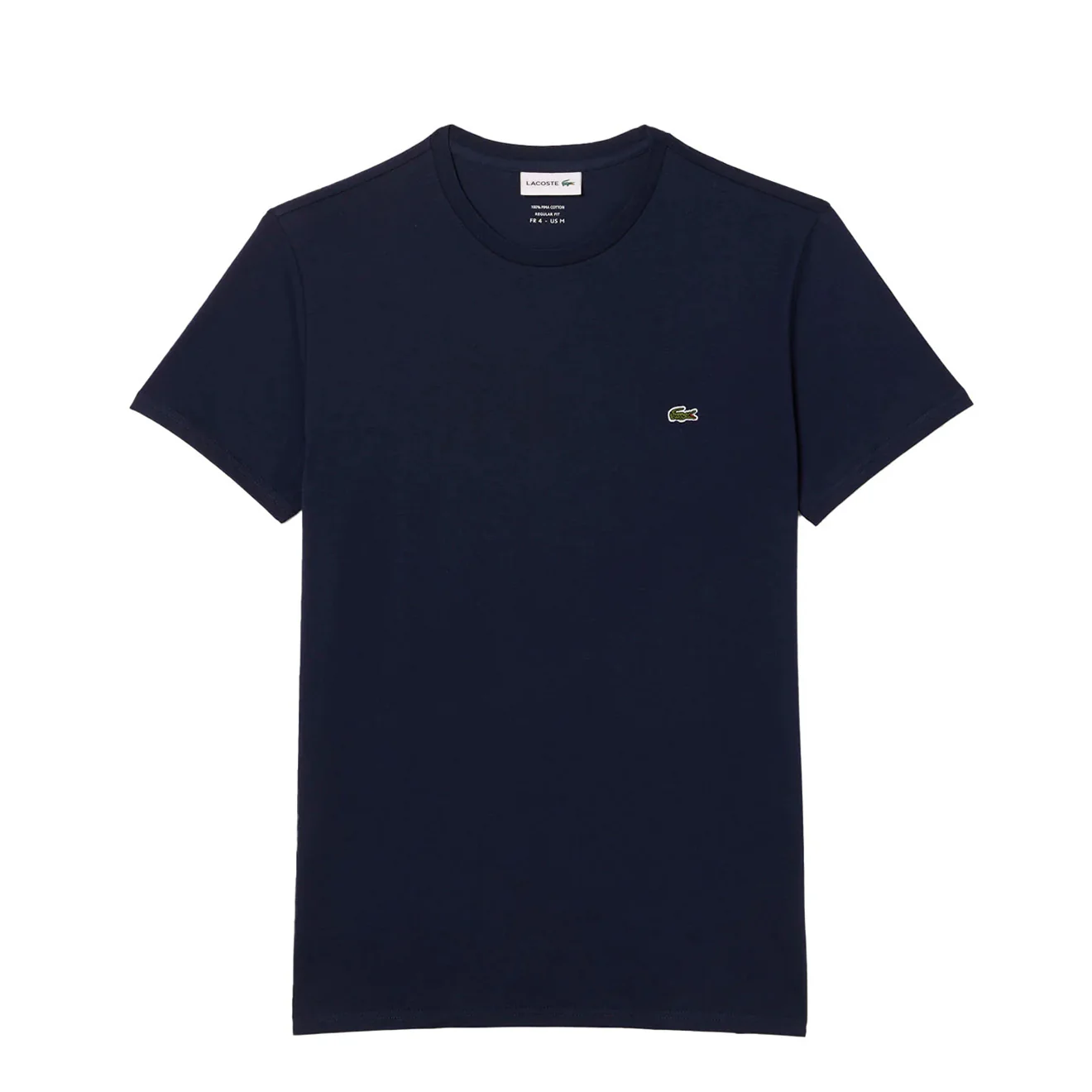 Lacoste Crew Neck Pima Cotton T-Shirt Navy Blue