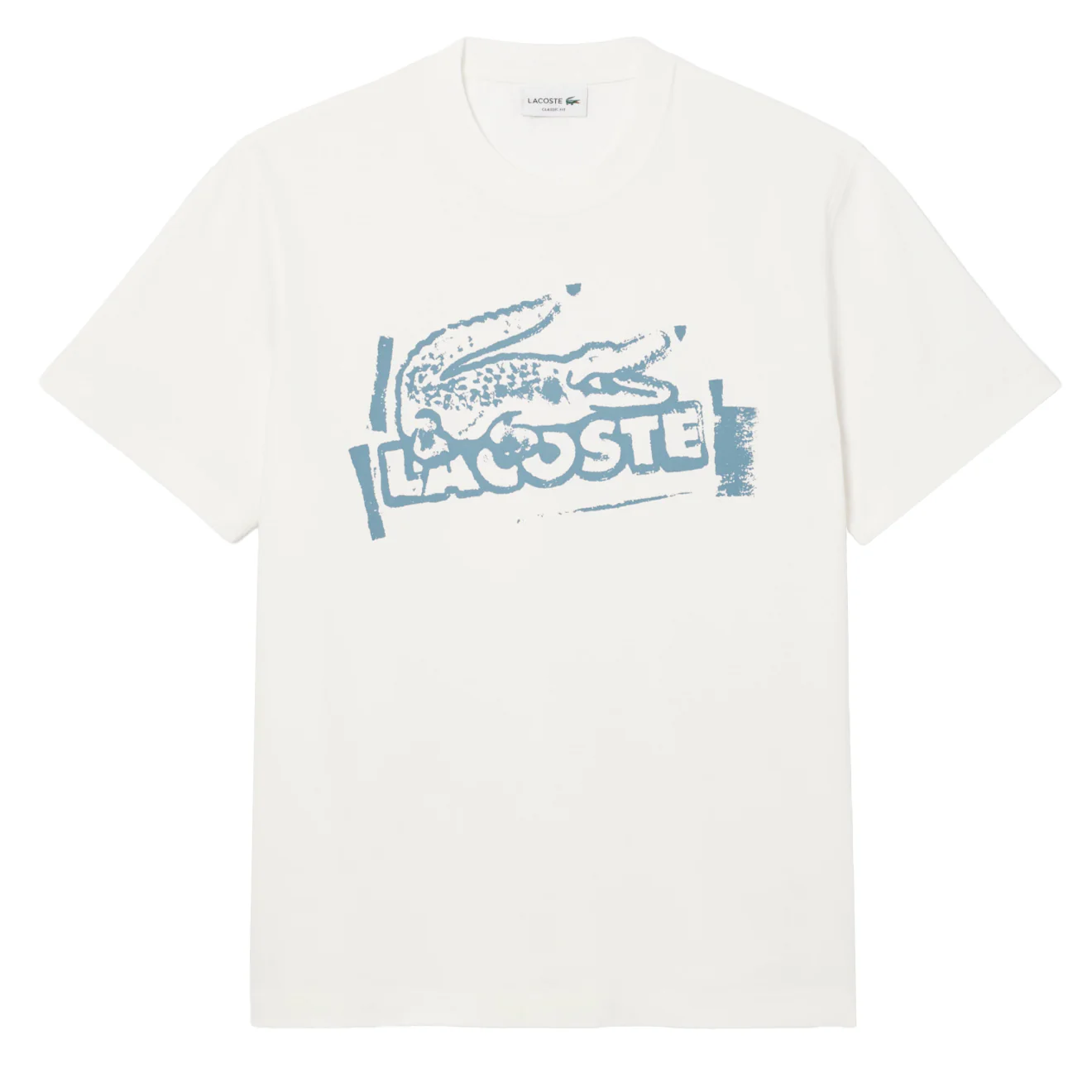 Lacoste Crocodile Graffiti S/S Tee White