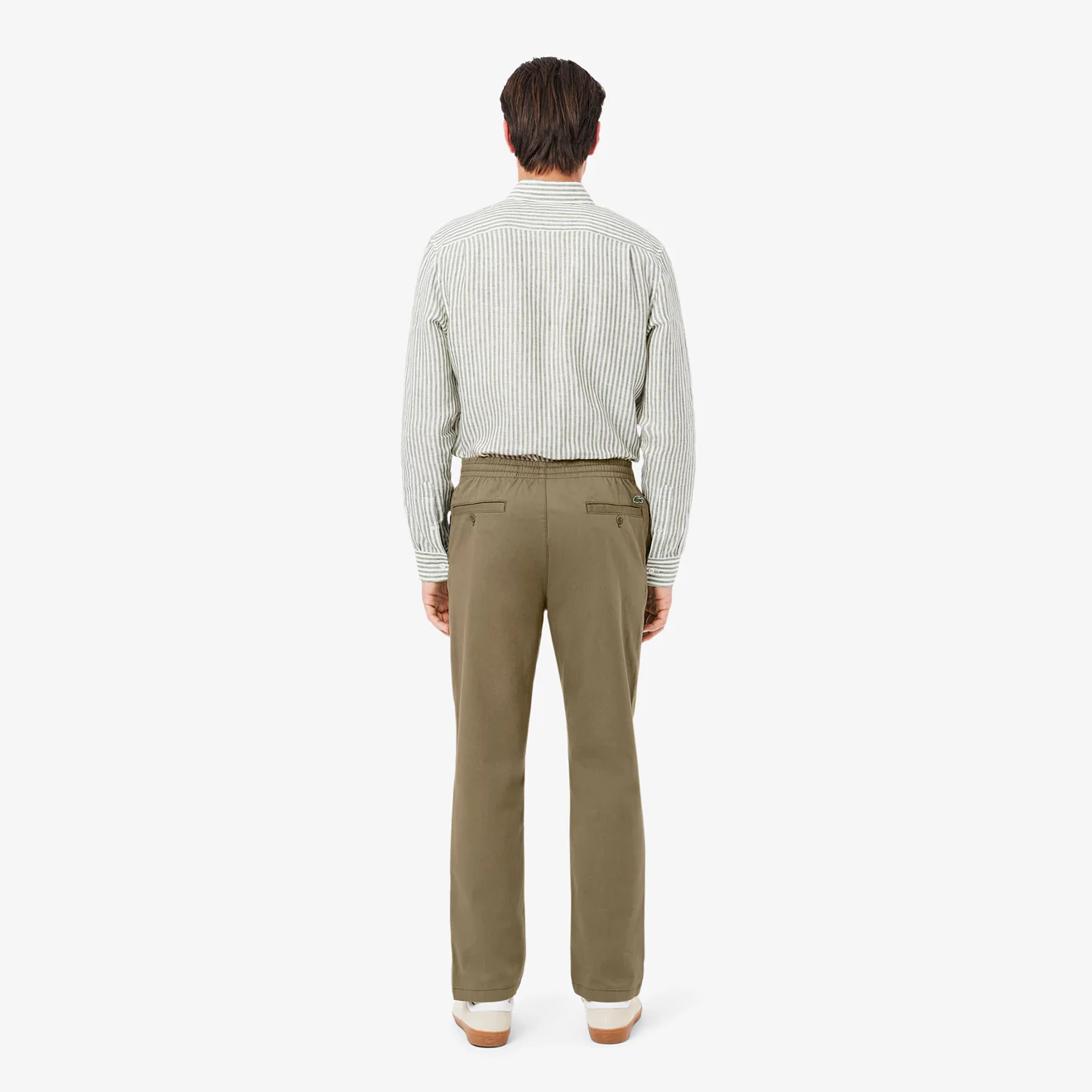 Lacoste Drawstring Trousers Khaki Green - Image 5