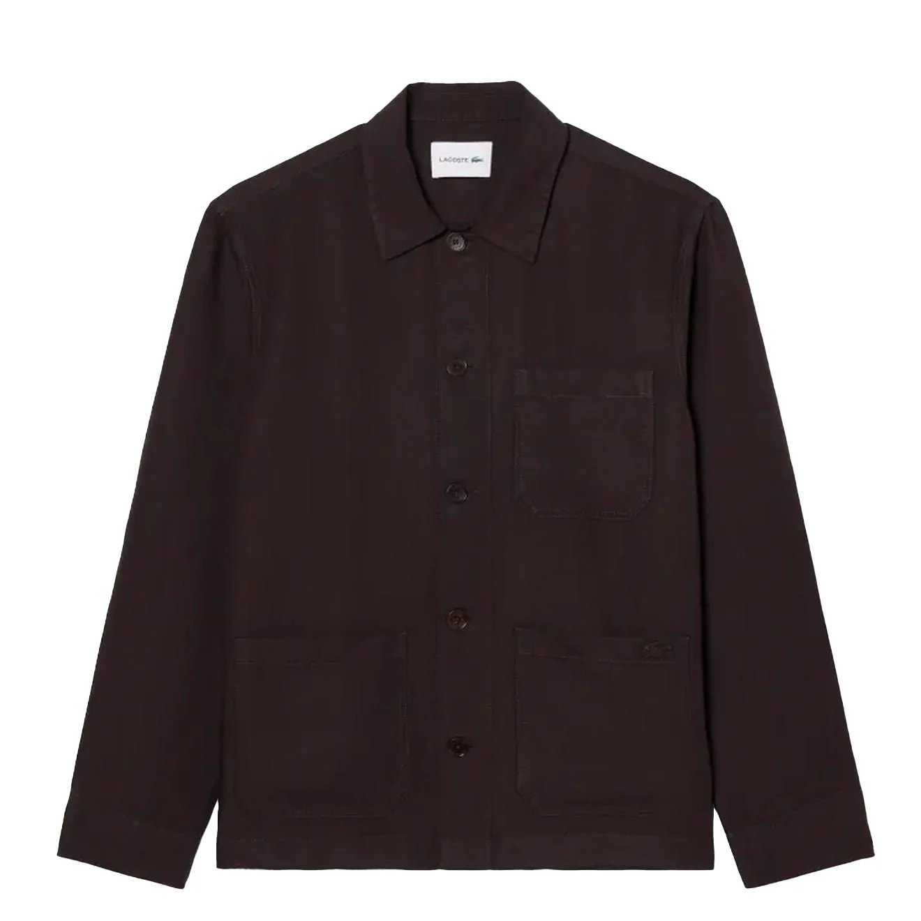 Lacoste Linen Blend Overshirt Buffalo