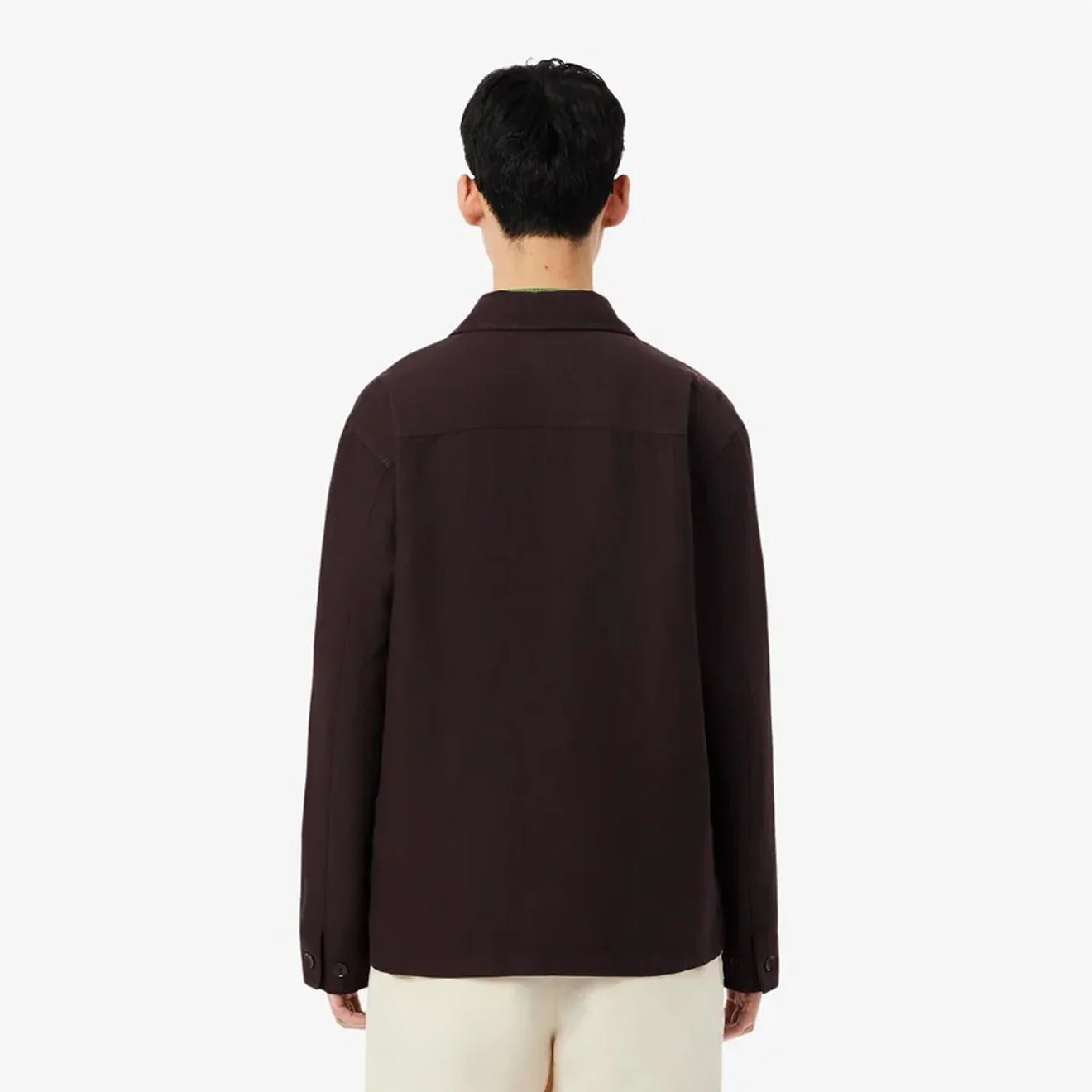 Lacoste Linen Blend Overshirt Buffalo - Image 3