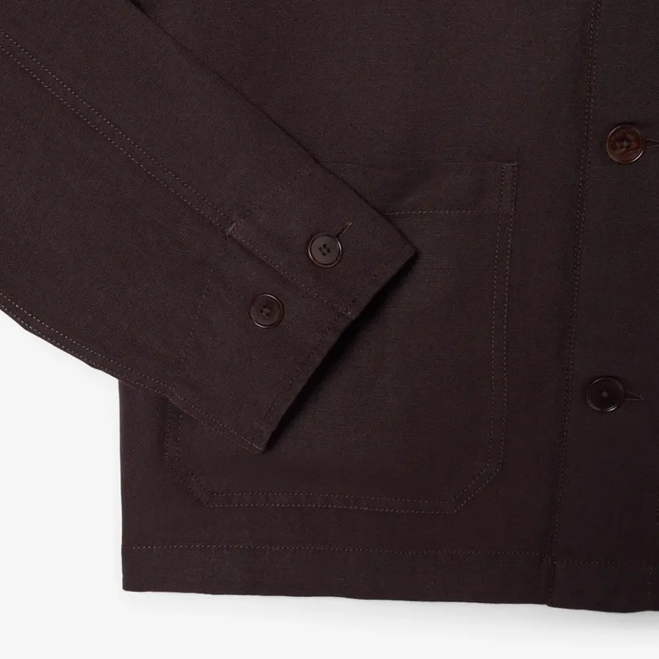 Lacoste Linen Blend Overshirt Buffalo - Image 4