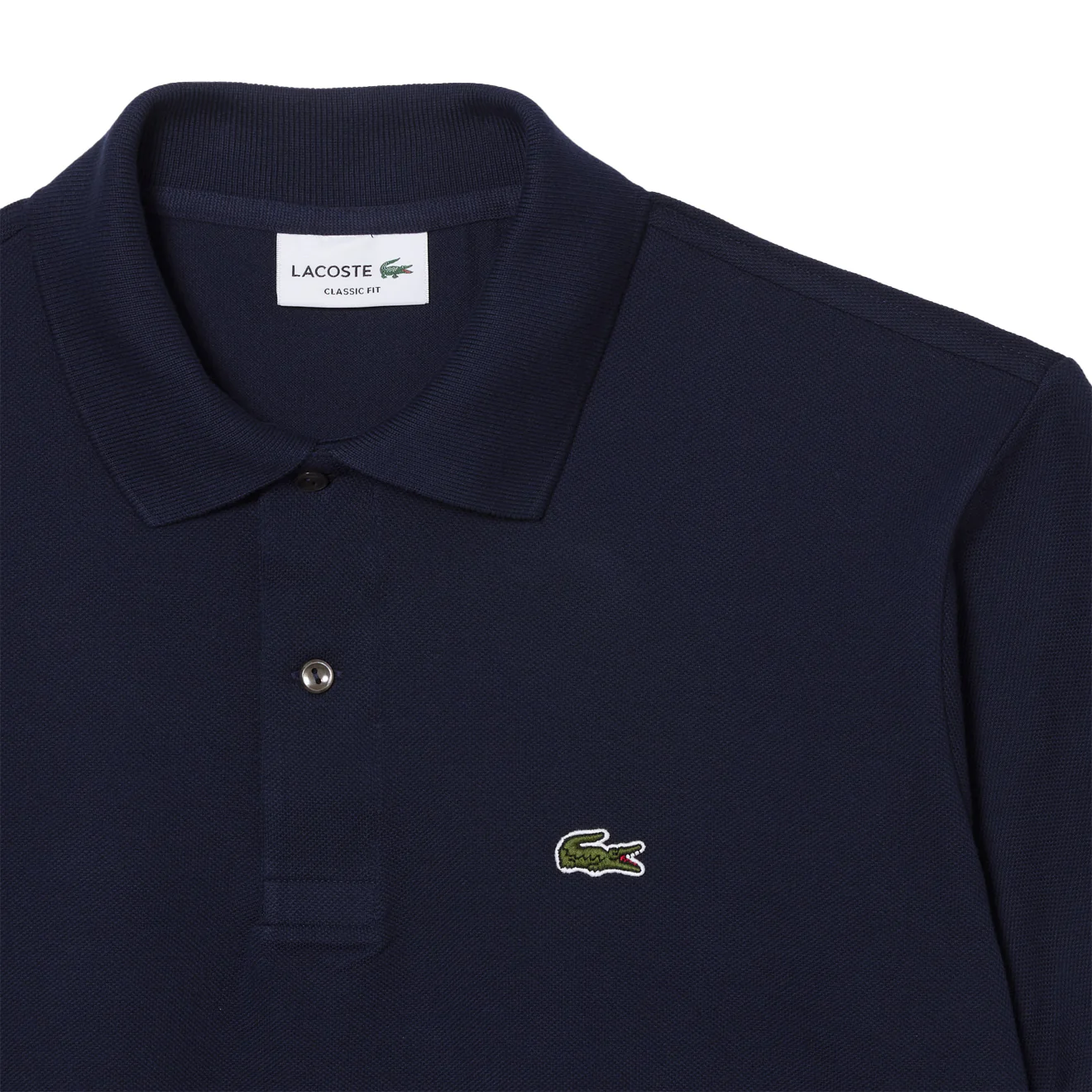 Lacoste Original L.12.12 Petit Pique Cotton Polo Shirt Midnight Blue - Image 2