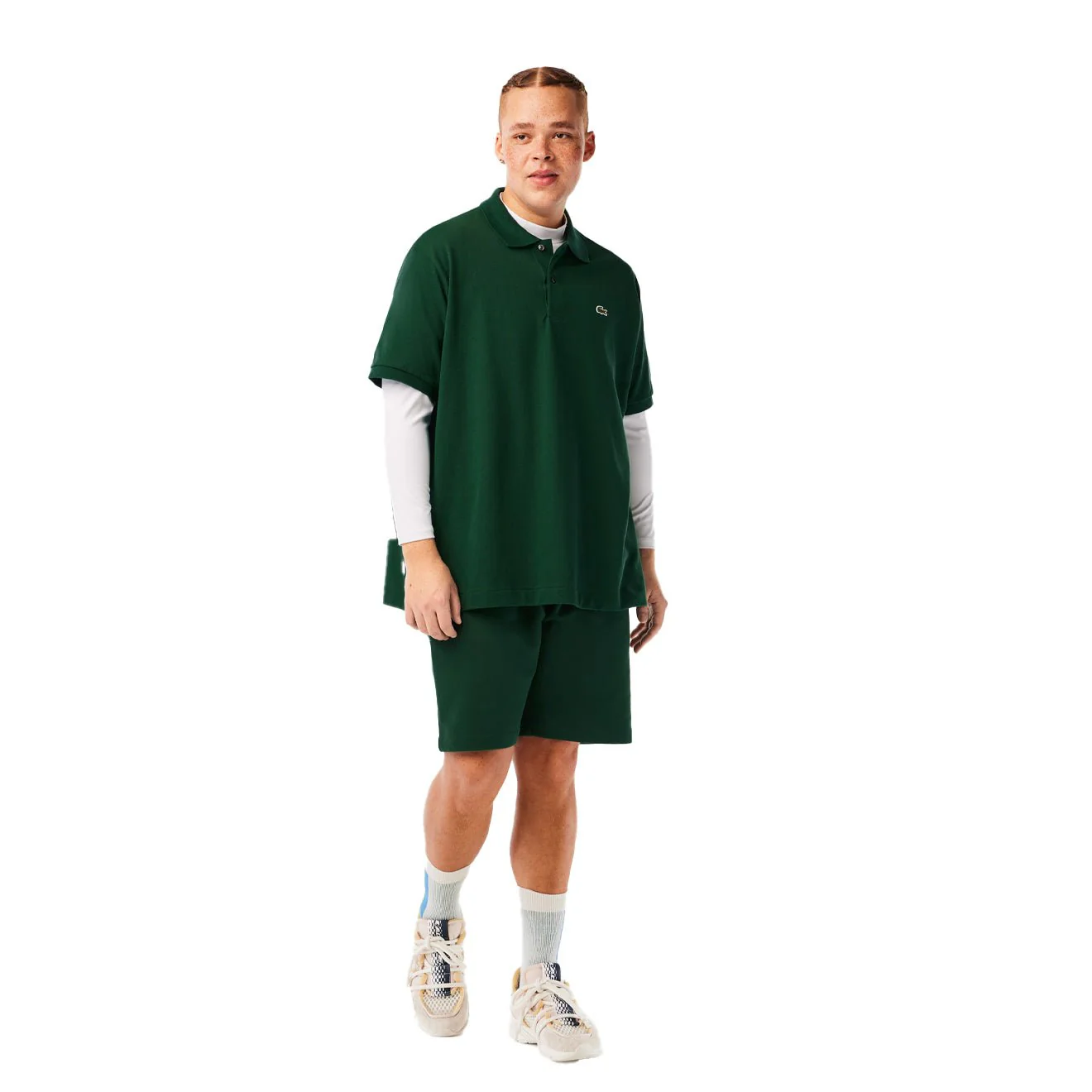 Lacoste Original L.12.12 Petit Pique Cotton Polo Shirt Pine Green - Image 7