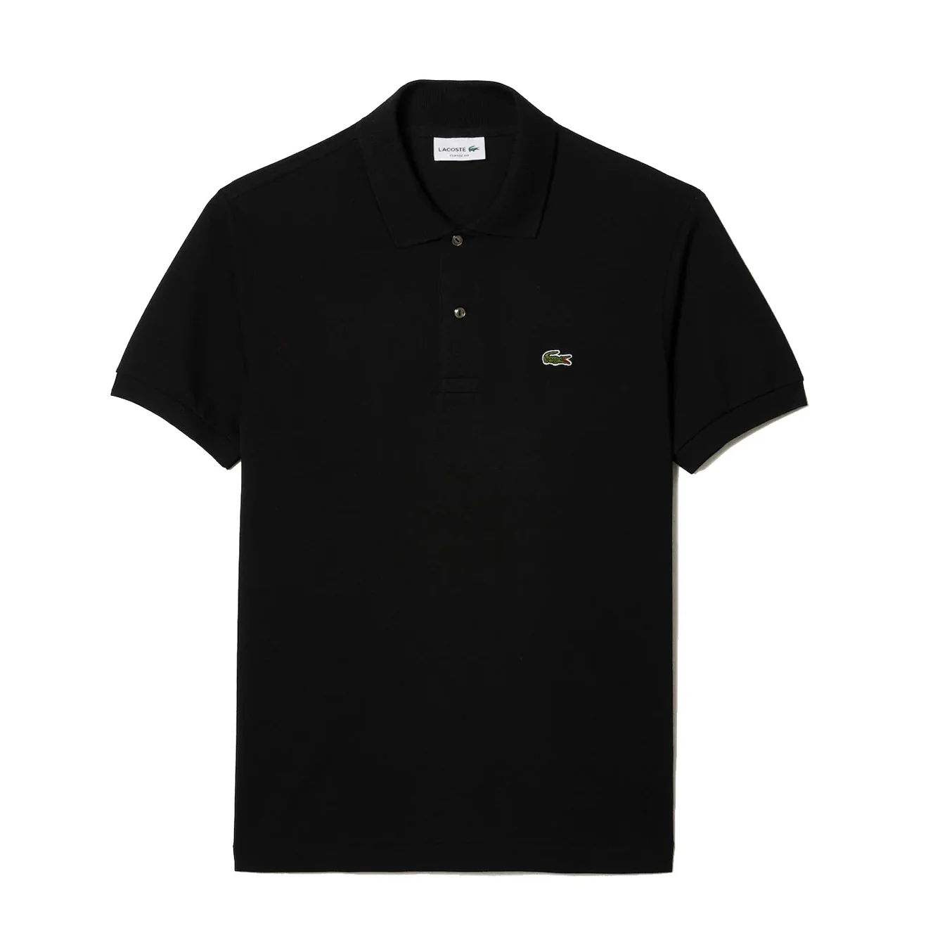Lacoste Original S/S L.12.12 Petit Pique Cotton Polo Shirt Black