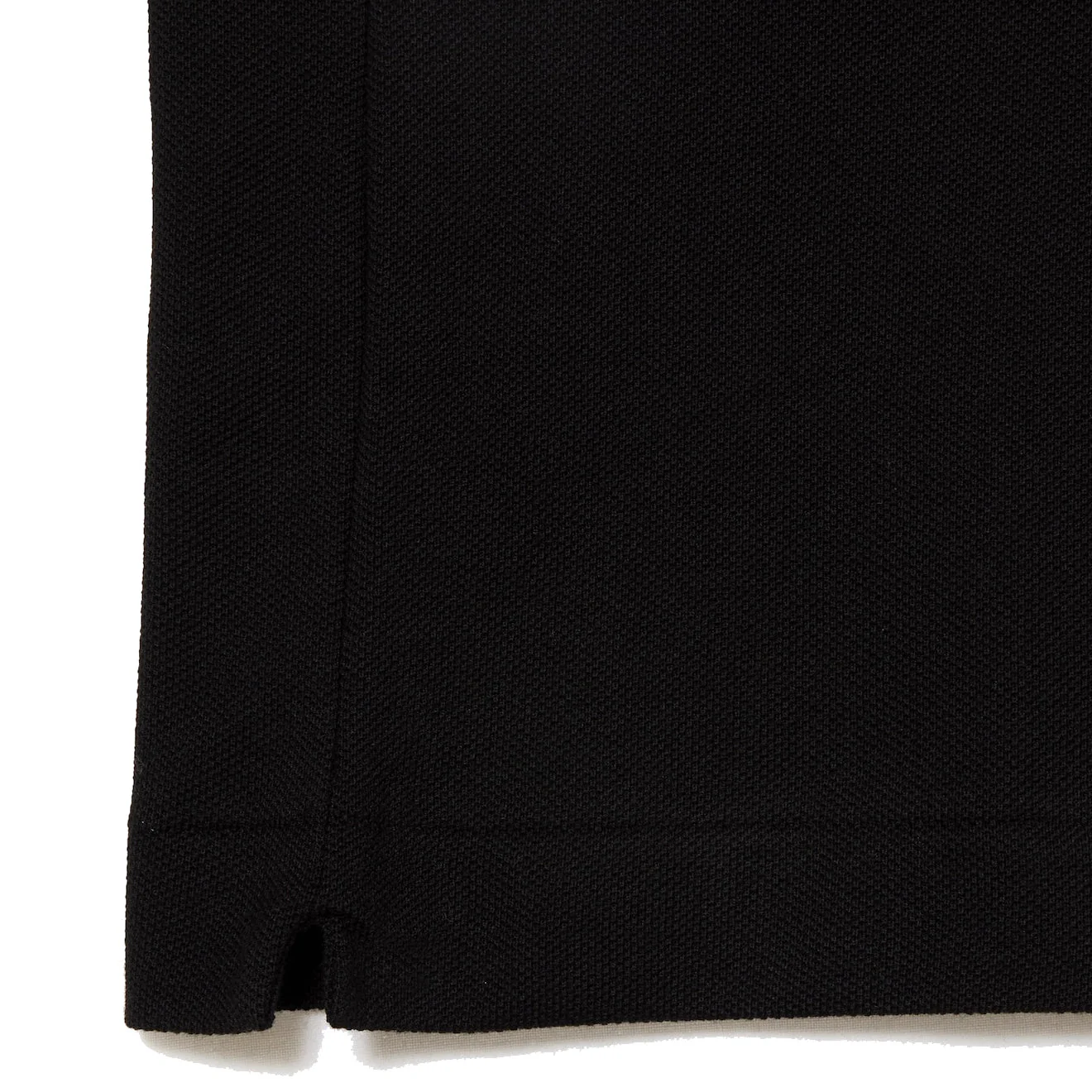 Lacoste Original S/S L.12.12 Petit Pique Cotton Polo Shirt Black - Image 2