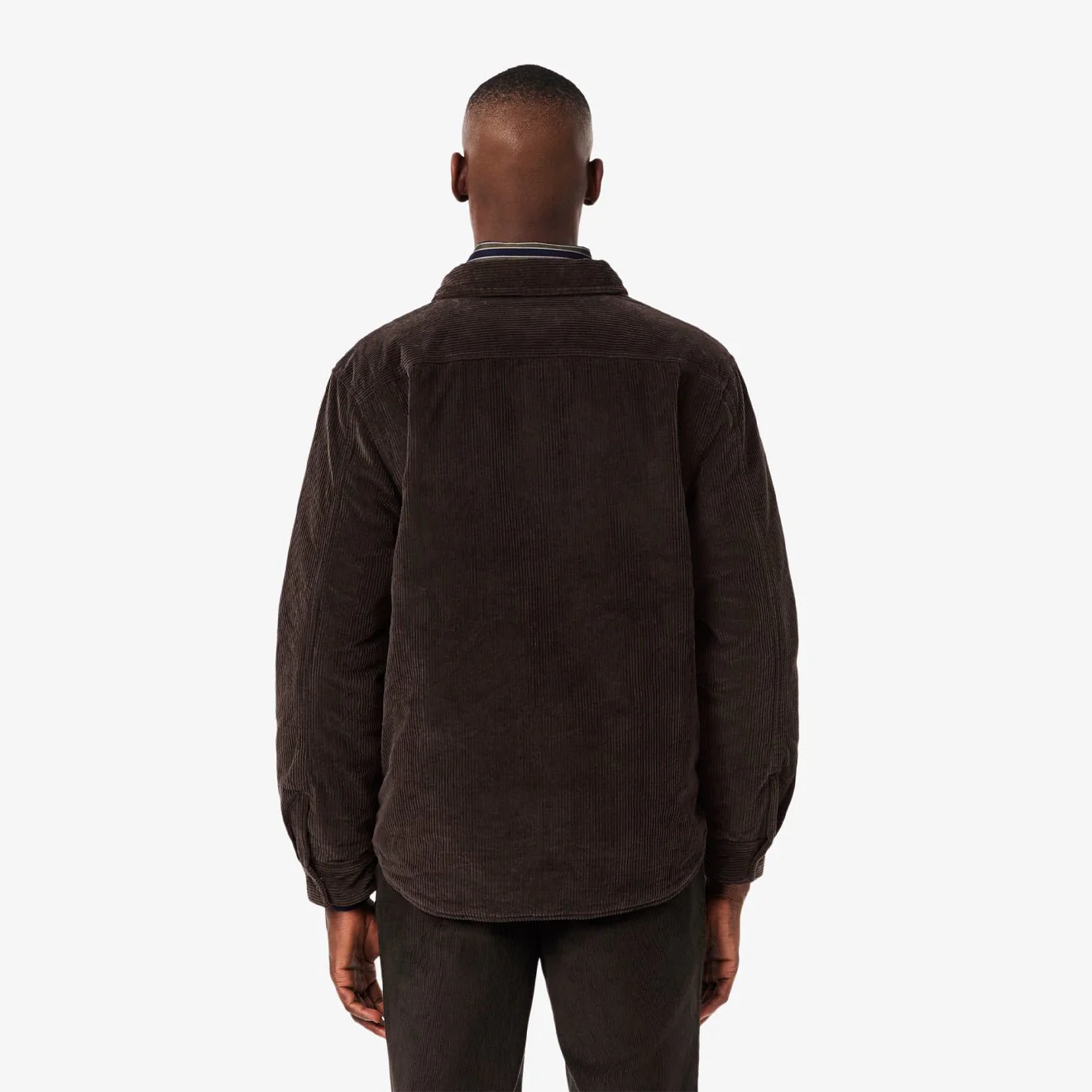 Lacoste Oversized Corduroy Overshirt Brown - Image 3