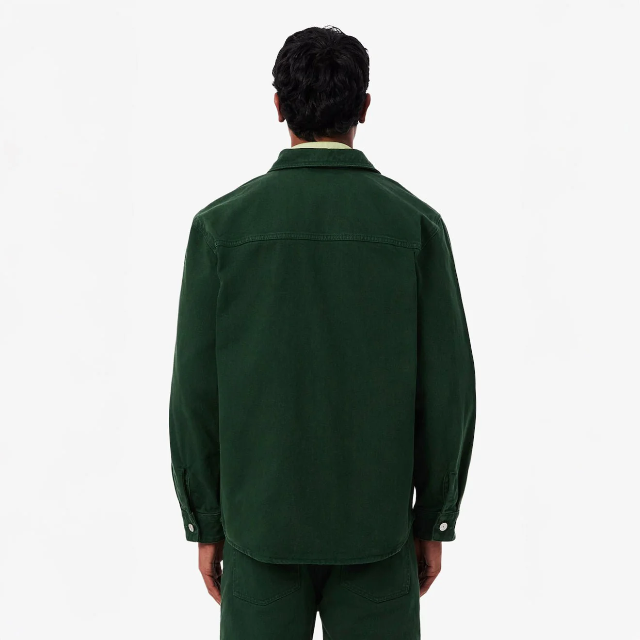 Lacoste Oversized Denim Overshirt Green - Image 3