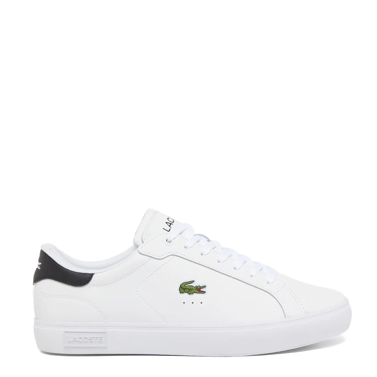 Lacoste Powercourt Leather Trainer White / Black