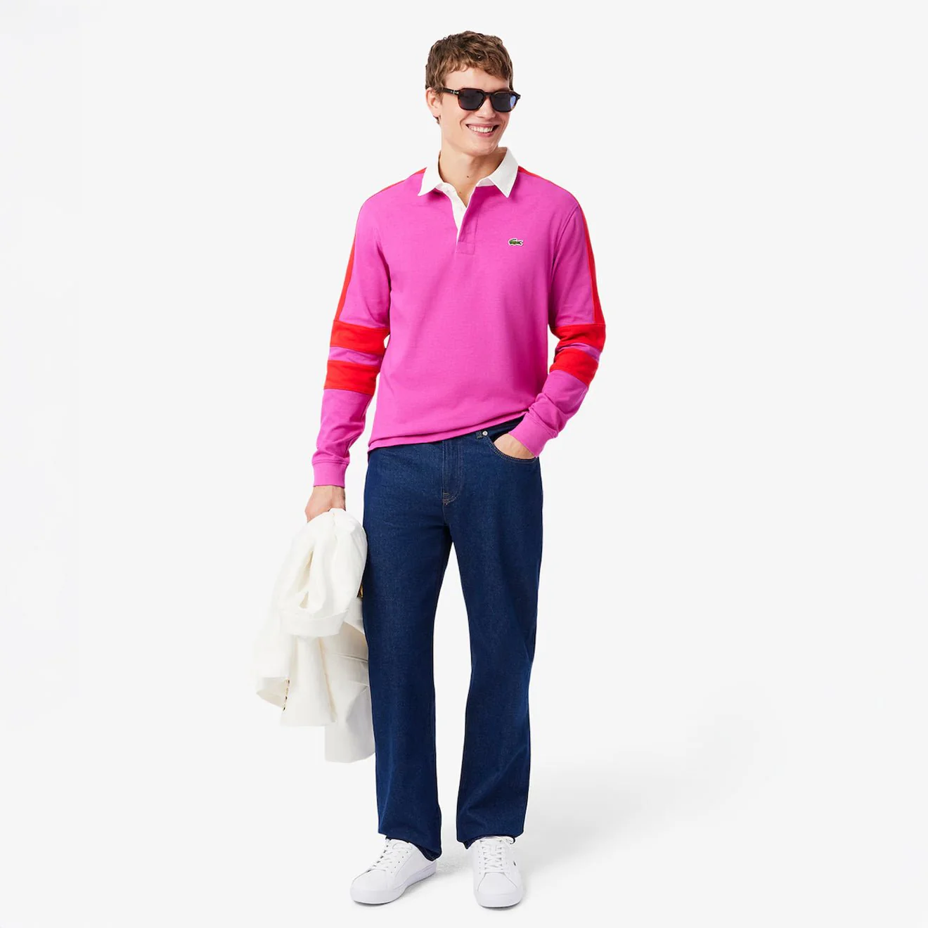 Lacoste Powercourt Leather Trainer White / White - Image 4
