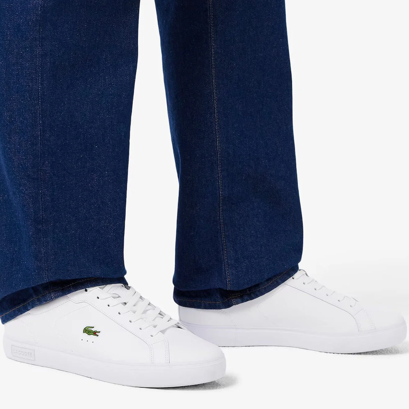 Lacoste Powercourt Leather Trainer White / White - Image 5