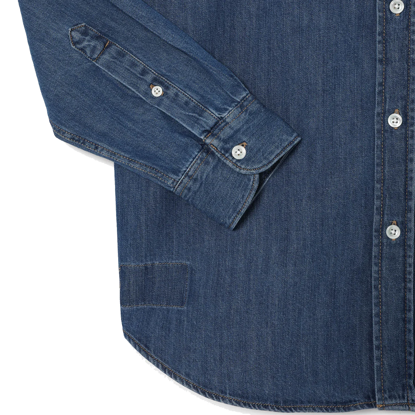 Lacoste Regular Fit Denim Shirt Blue - Image 3
