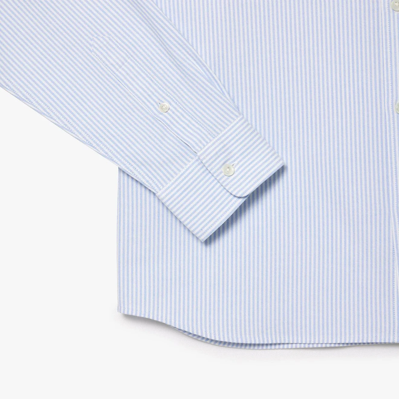 Lacoste Regular Fit Striped Oxford Shirt Blue / White - Image 6