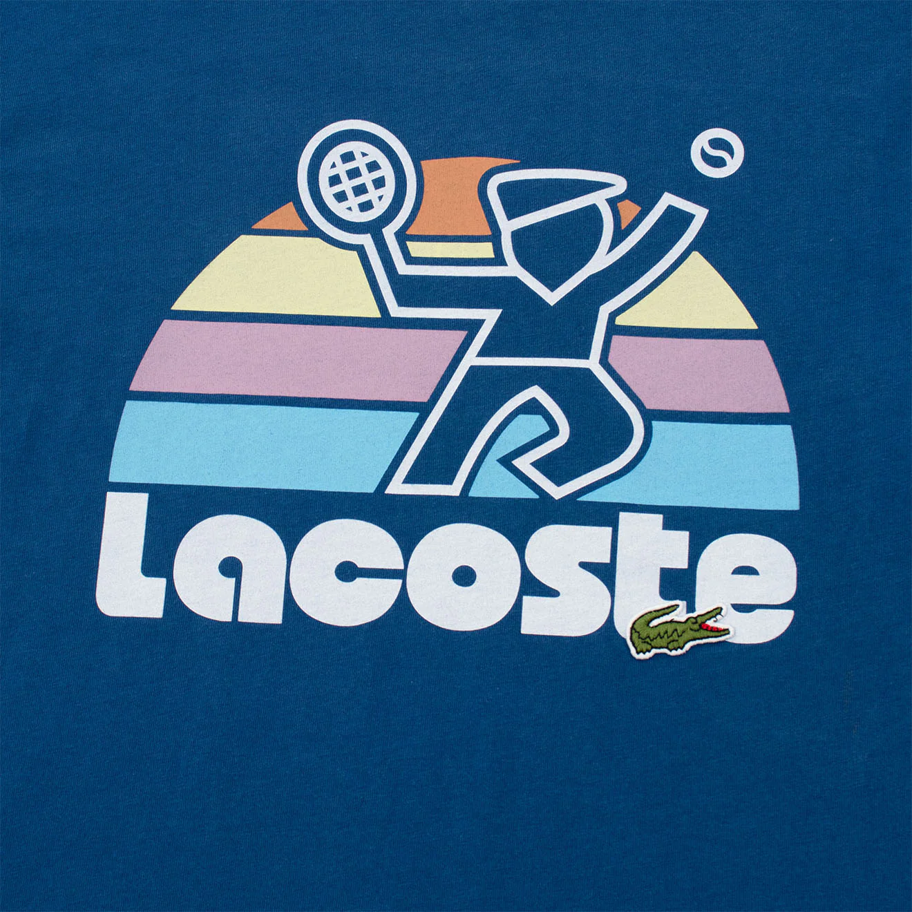 Lacoste Retro Tennis T-Shirt Globe - Image 2
