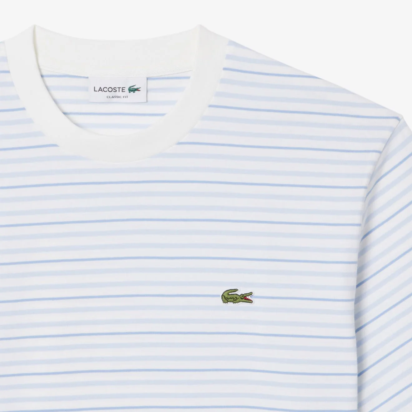 Lacoste Stripe S/S Tee Phoenix Blue / Flour - Image 5