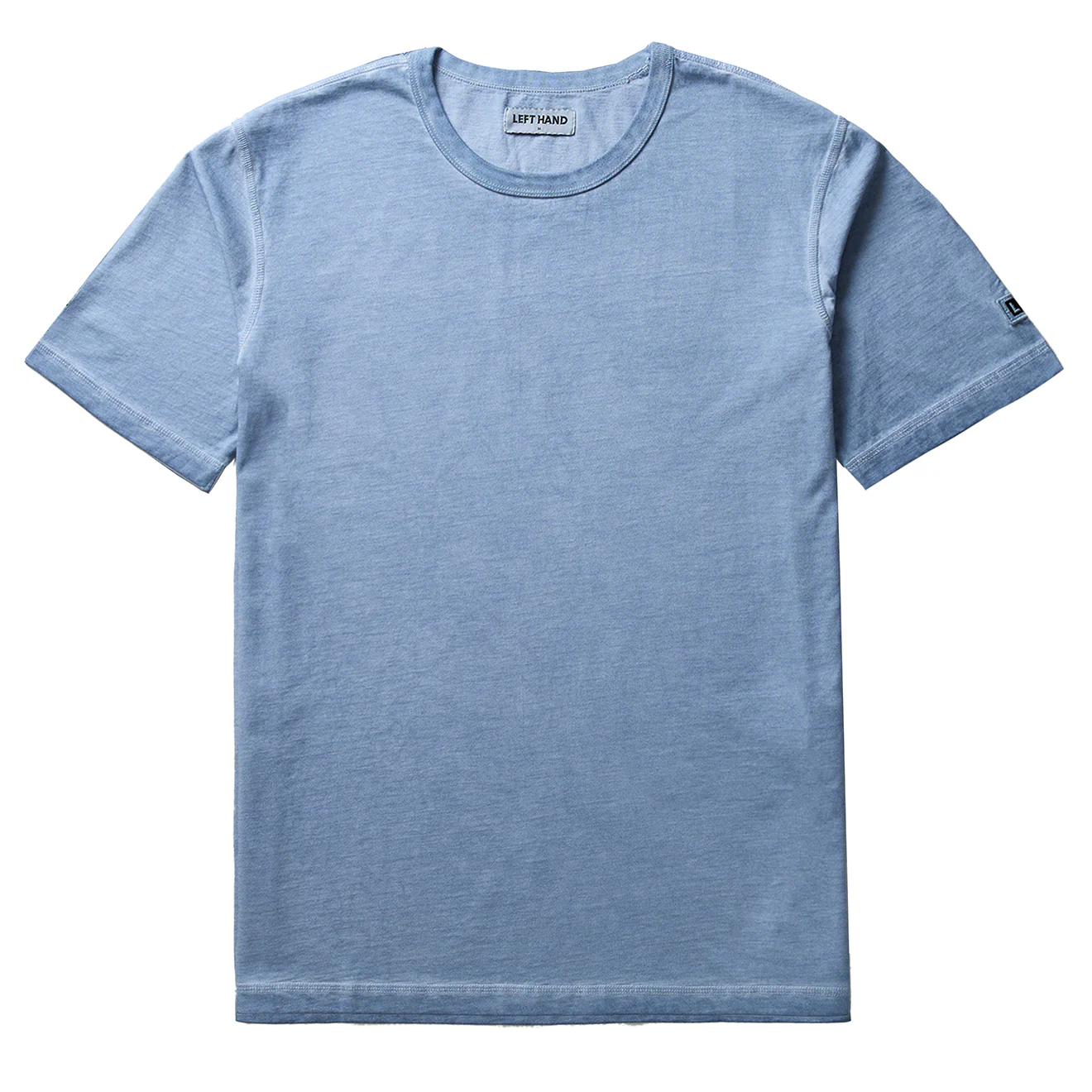 Left Hand Patch Tee Light Blue