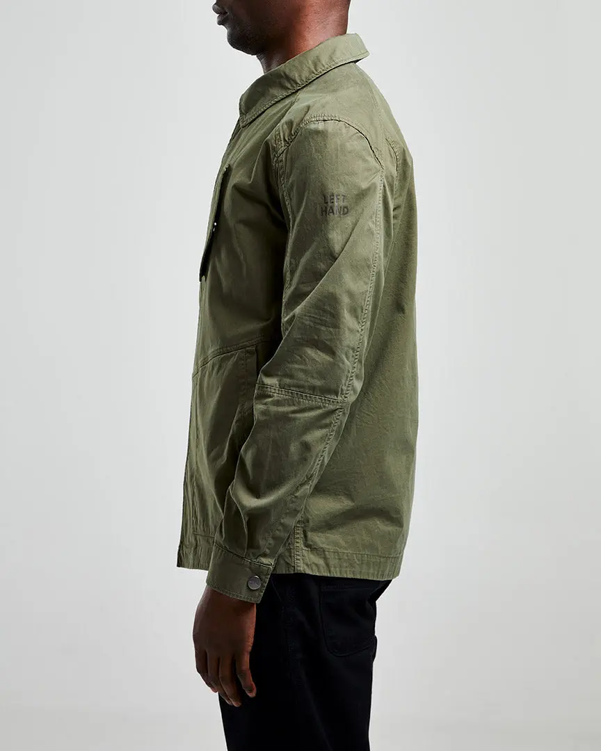 Left Hand Sesia Overshirt Olive - Image 4