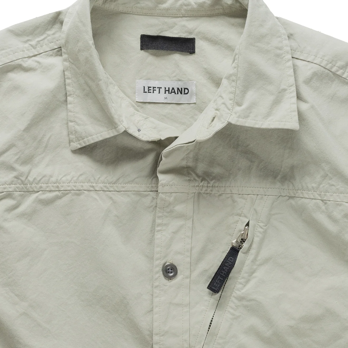 Left Hand Zip Pocket Shirt Stone - Image 3